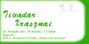 tivadar krasznai business card